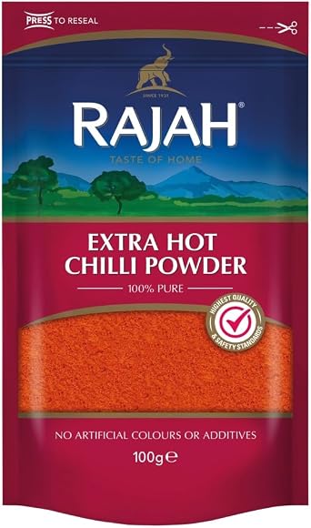 Rajah Extra Hot Chilli Powder, 100g