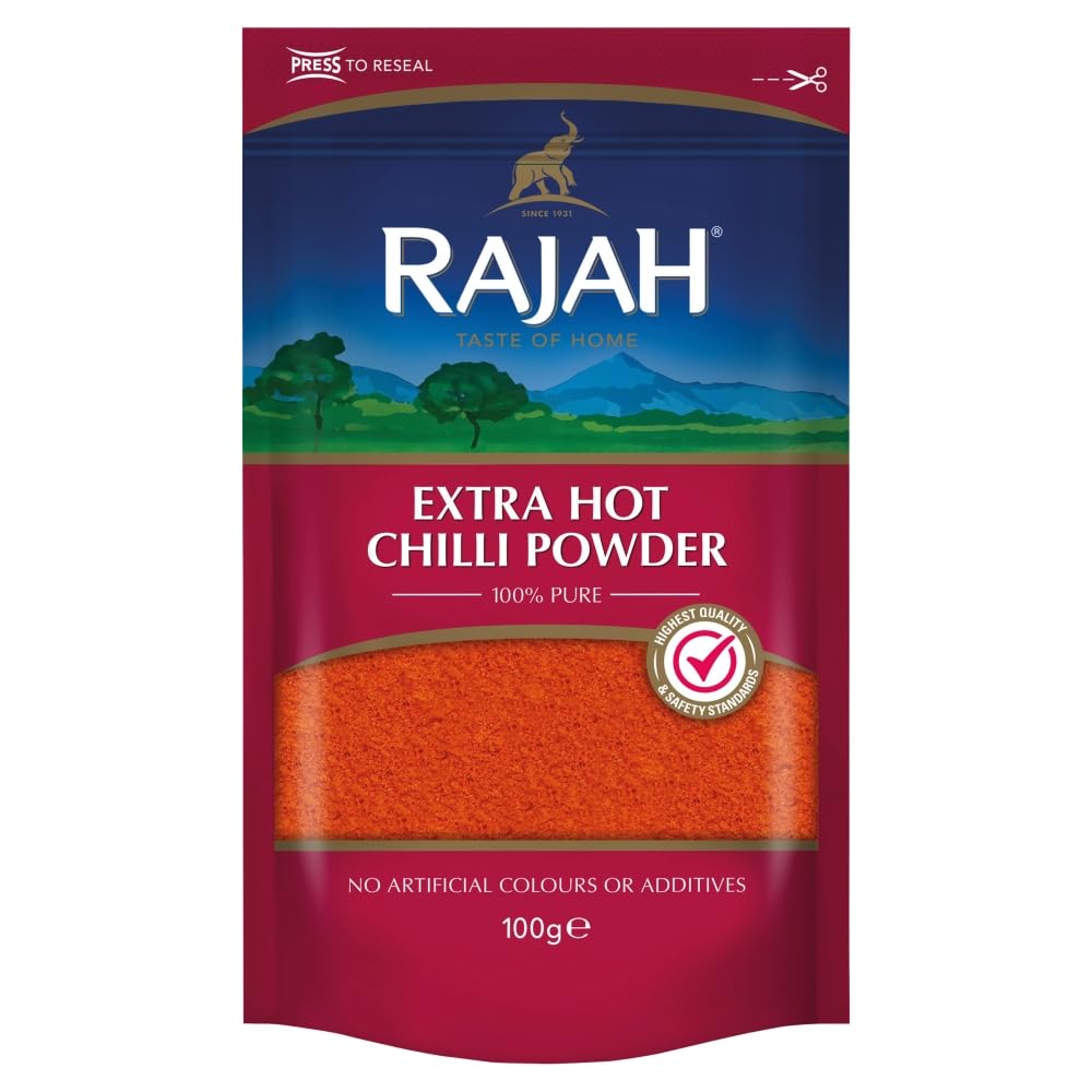 Rajah Extra Hot Chilli Powder, 100g