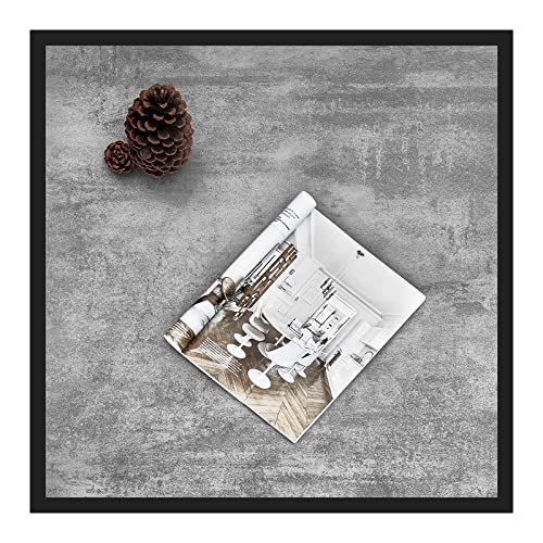 Saygoer Coffee Table Small Square Modern Coffee Tables For Small Spaces Simple Farmhouse Low Center Table For Living Room Home Office, Rustic Wooden Top With Metal Frames, Easy Assembly, Grey Wooden #TOP1