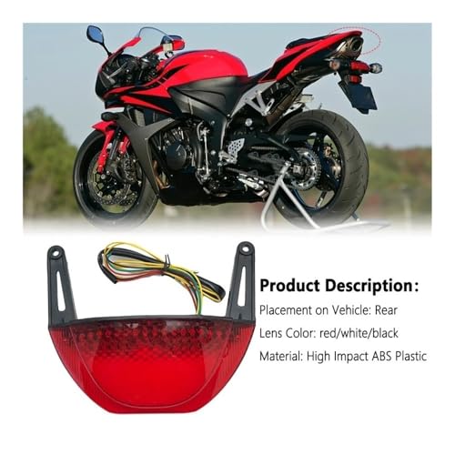 Feu arrière LED CBR600RR résistant aux vibrations des modèles 2007-2012