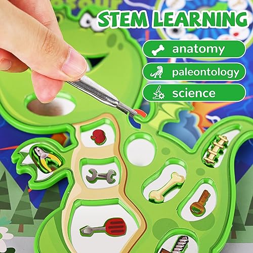 Juego de mesa Dinosaurio para niños 3-8 años miniatura 4