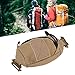Stylebest Backpack Strap Pouch, Double Layers Design with Mesh Pocket and Hook Loop Fastener, for Outdoor Backpack Shoulder Strap or Equipment Belt (Khaki)