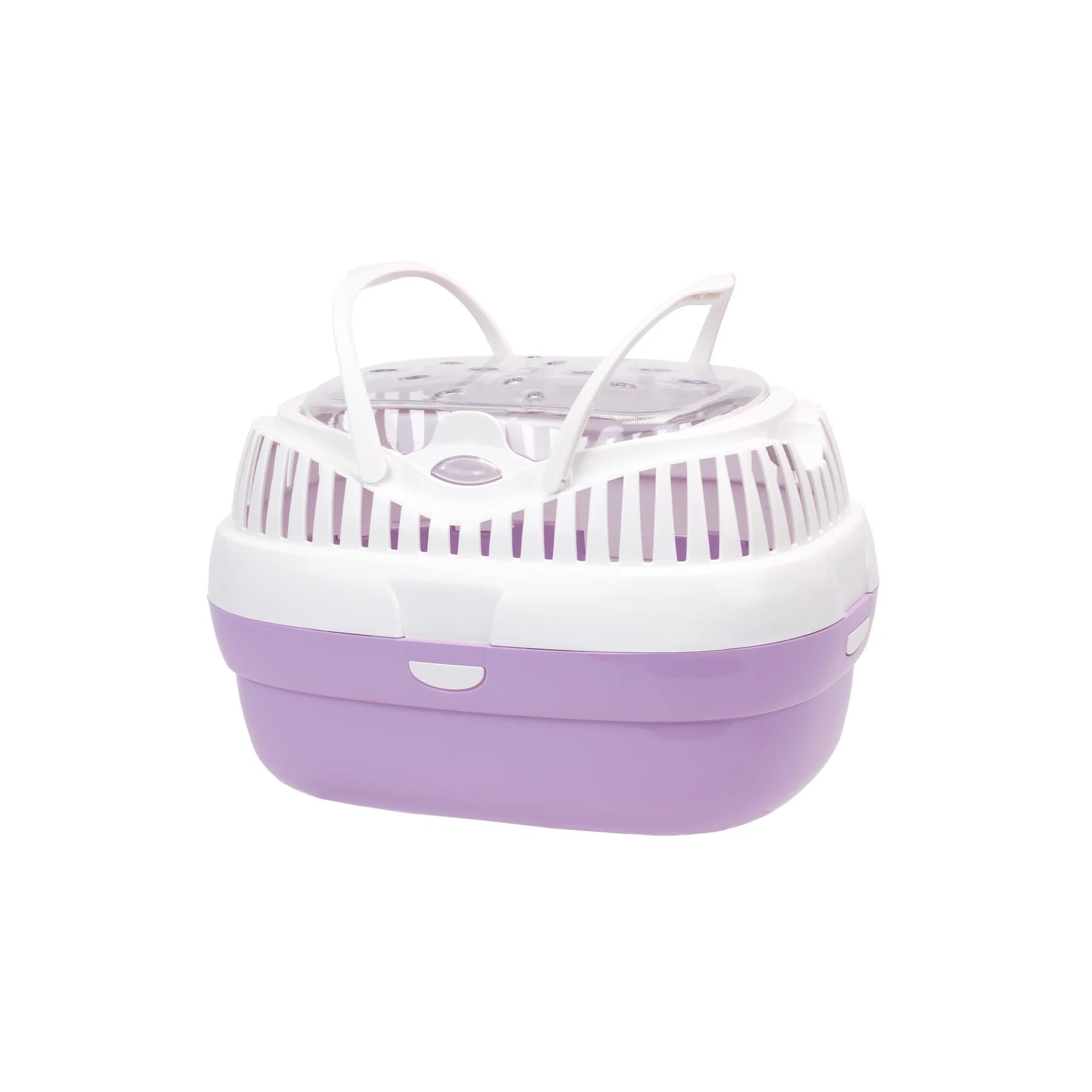 Ferplast Rabbit, guinea pig and rat carrier ALADINO LARGE, Large Pet Carrier for Hamster, Rodents, Rabbits, Transparent cover with Comfortable handle, Secure closing, 36 x 26 x h 23 cm, Fuchsia