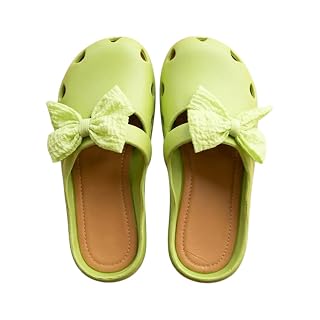 Heleey Women's Clogs Sandals with Adjustable Strap | Lightweight EVA Slip-On Slippers | Comfortable Casual Footwear for Women | Anti-Slip, Water Resistant (Green, UK Footwear Size System, Adult, Women, Numeric, Medium, 6)