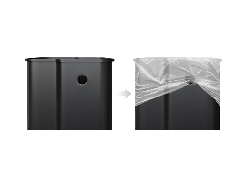 2 X 8 Gallon Stainless Steel Double Trash Can Step-on Metal - View #7