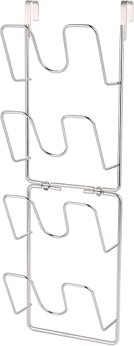 Organizador de tapa de olla para puerta de armario, soporte de tapa de olla de 4 niveles, soporte para tapa de olla colgante, soporte para tapa de