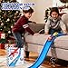 Flex Track 12 Ft Starter Set: Portable Rolls Up Race Tracks for Kids 3+ - DIY Race Car Ramp Track with Suction Cups - Flexible Race Track Compatible with Diecast 1/64th Cars - Birthday Gift for Boys