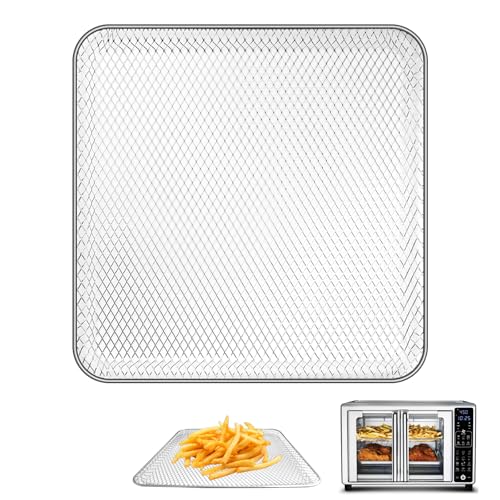 Air Fryer Basket Replacement Compatible with Gourmia GTF7655 GTF7460 GTF7465 GTF7520, Toaster Oven Accessory Parts(Oven with 17 Cooking Presets)Fit for 24L Capacity 1700W French Door Digital Air Fryer