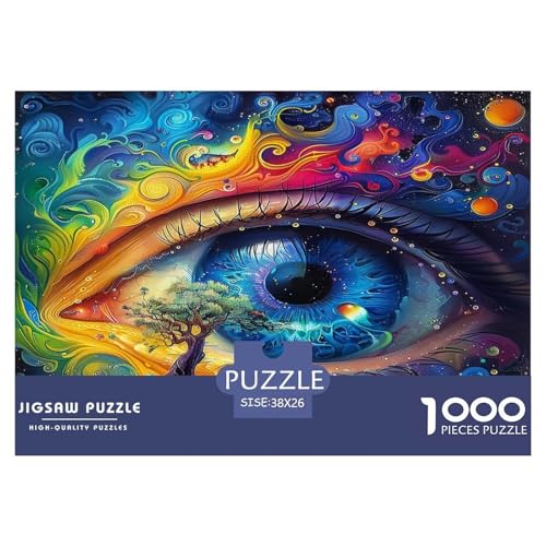 Puzzle para Adultos - Charm Eye, Un Desafiante Acertijo, Ojo artístico, Regalos para Hombres, Actividad Artística Desafiante Y Relajante 38x26cm/1000pcs