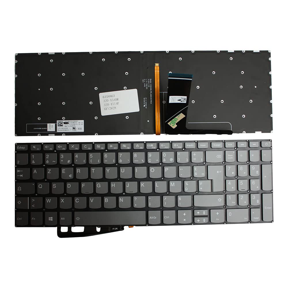 Clavier PC portable de remplacement pour Lenovo SN20M63010 rétroéclairé - 2