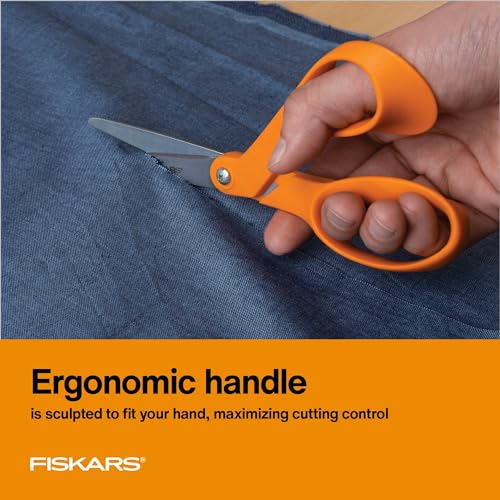Fiskars 7" Petite Original Orange-Handled Fabric Scissors, Sewing & Crafts - image 4