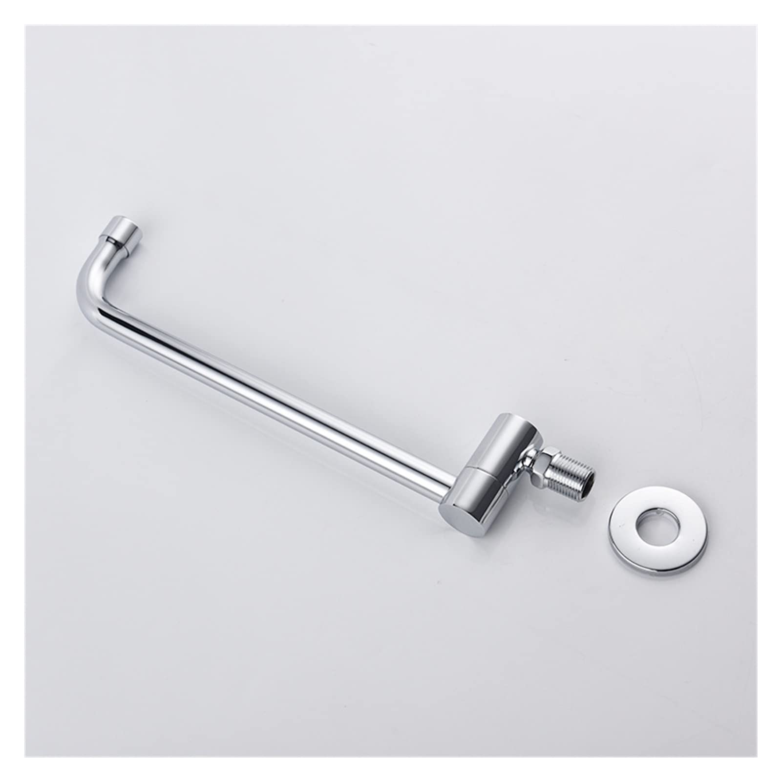 Kran umywalkowy, Copper Chrome in-ściany Półautomatyczna przełącznik huśtawkowy Pojedynczy franek z zimną wodą Kitchen Basin Pralnia Mop