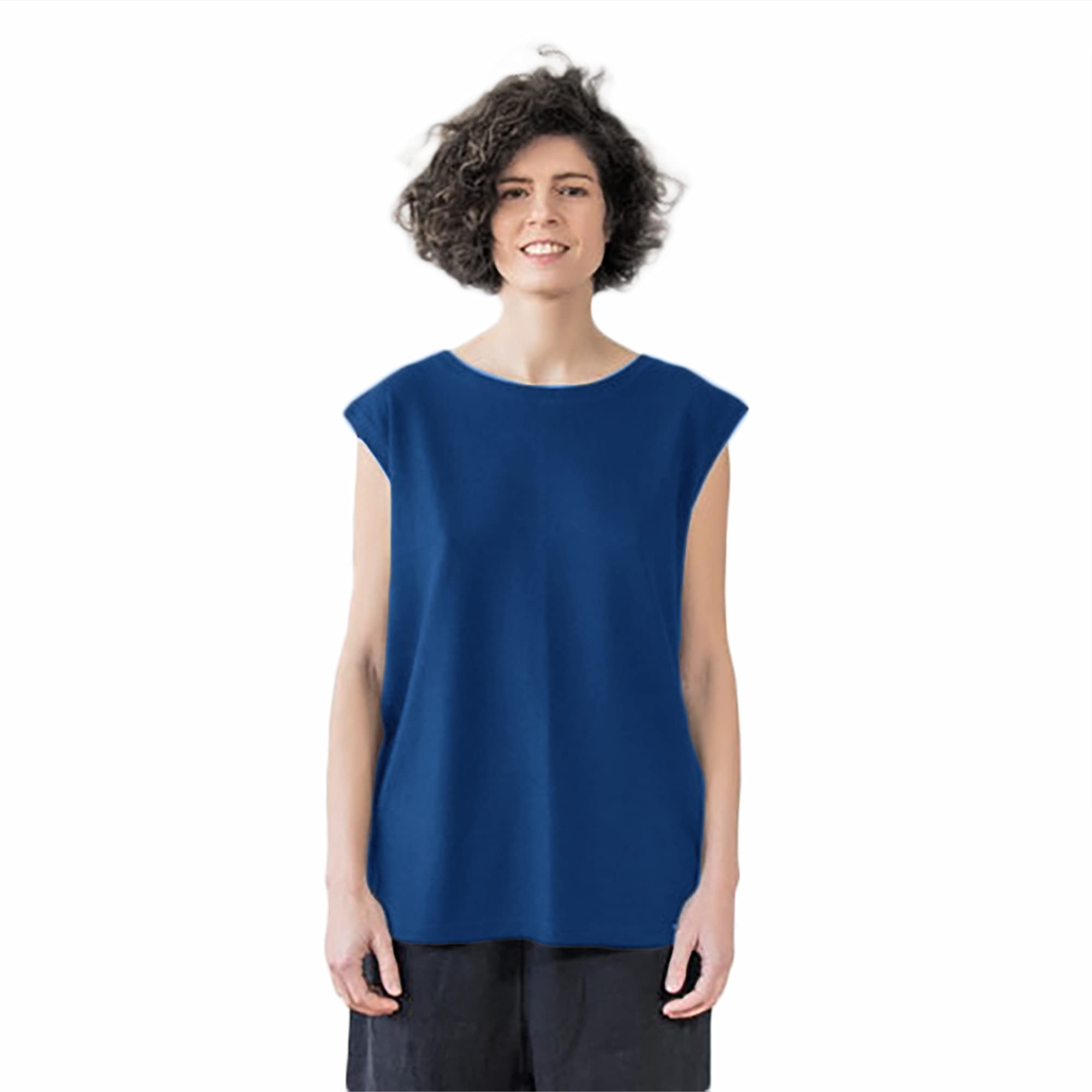 notwild Women Cotton Regular Fit Plain Tank Tops T-Shirts-picture-12