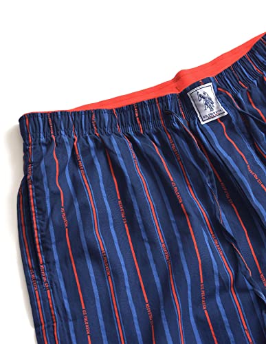 Image of U.S. POLO ASSN. Men's IYAD Printed Mid Rise Cotton Lounge Pants