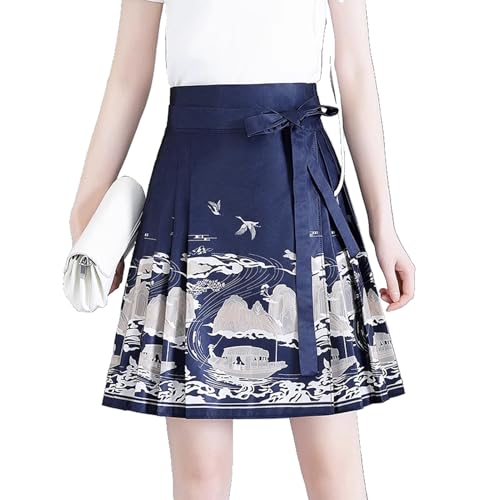 Mini jupe plissée style chinois en brocart pour vos soirées et sorties urbaines