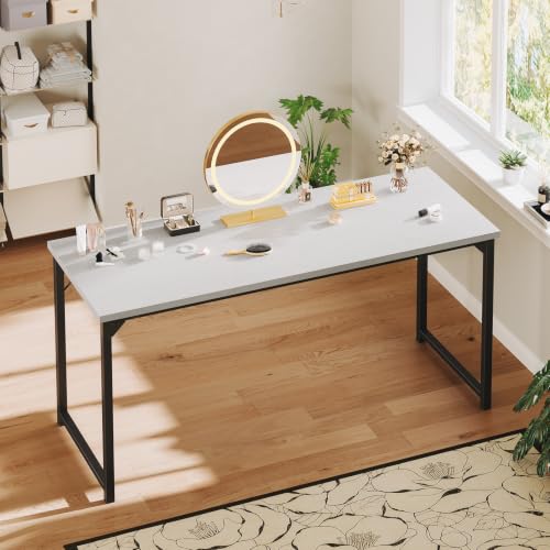 Image of OLIXIS 63-Inch Large Computer Desk for Home Office, White