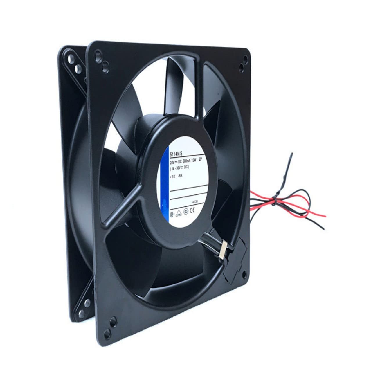 24V 500MA 12W 13538 All Metal Cooling Fan 2-Wire 135X135X38MM