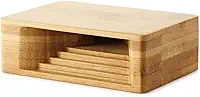 Amplificador de reforço de som físico de suporte de telefone móvel de bambu compatível com smartphones iPhone iPad Andriod