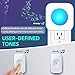 Wireless Doorbell Waterproof 1200 feet Door Bell with 2 Buttons with Different Tones Operating at 36 Melodies 4 Volume levels Flash Light 1 Receiver 2 Button White JSIEEM