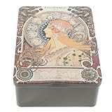 Boîtes en fer-blanc vintage avec couvercles à charnières – ces boîtes sont légères, élégantes et décoratives, compactes et idéales pour vos rangements en métal