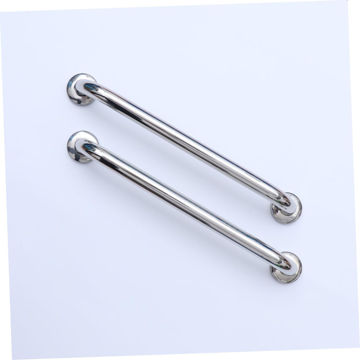 Outanaya 2pcs Stainless Steel Bathroom Grab Bars for Safety Anti-Slip Armrests for Toilet and Bathtub Easy to Install Support Handles for Elderly and Handicapped Durable and