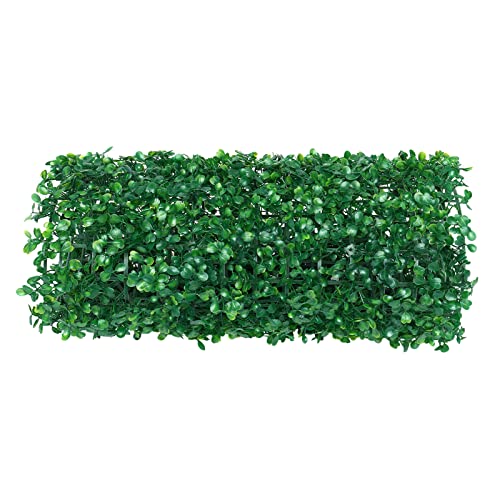 Valla de hierba placa de pared seto decoración alfombra de boj privacidad artificial para paredes, terrazas, jardines, patios, caminos, 60 x 40 x 4 cm, verde