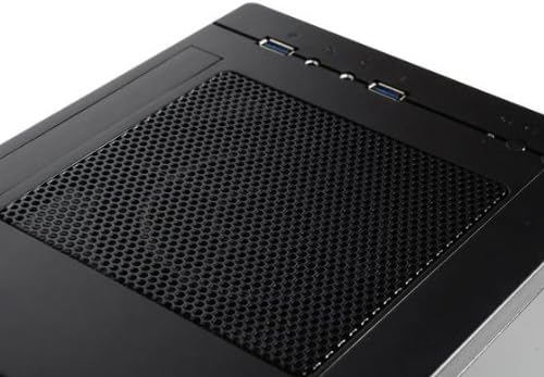 Silverstone Tek Plastic/SECC Mini-ITX Computer Case with 2x USB 3.0 Front Ports SFF Cases, Black SG05BB-LITE