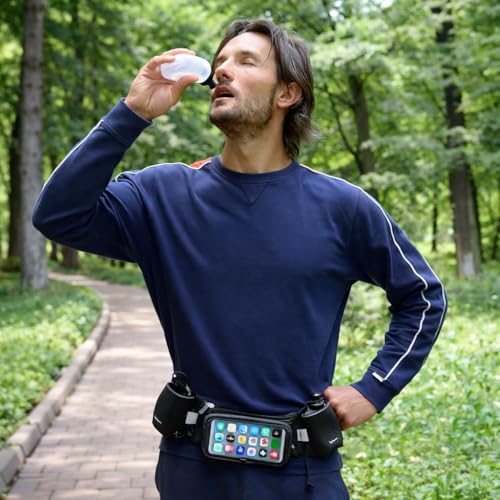 10 oz BPA-Free Water Bottles – 2-Pack Replacement for the Winner’s Hydration Belt, Push-Pull Caps, Spill-Proof Design, Fully Compatible with Most Fuel Belts for Running, Hiking & Cycling - Image 3