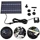 Solar Springbrunnen für Außen, Solar-Brunnenpumpe 9V 1,8W 200L/h Solar Teichpumpe mit 4 Fontänenstile PET-Solarpanel Angetriebene für Kleine Teiche, Pool Und Vogelbad, Aquarium, Wasserfall