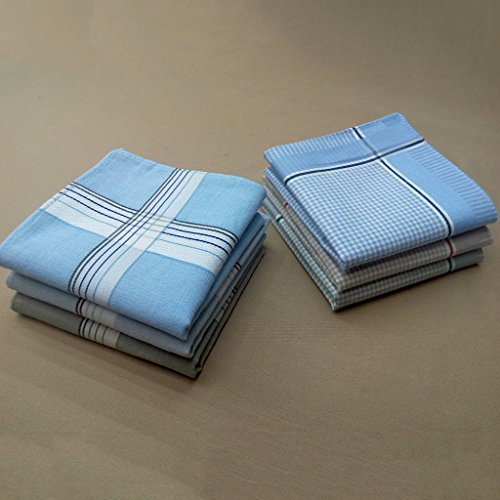 12 Pcs 40x40cm Lenços Para Homens 100% Algodão - Estilo 3