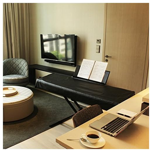 Copertura Clairevoire per pianoforte digitale per Yamaha DGX 650/660 [Edizione limitata in Finta Pelle Nera]