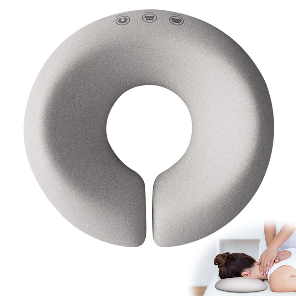 Cojín de masaje facial, cojín de masaje facial en forma de U, orificio para la cabeza del cojín de masaje, reposacabezas de masaje para la cama para escritorio, spa, salón