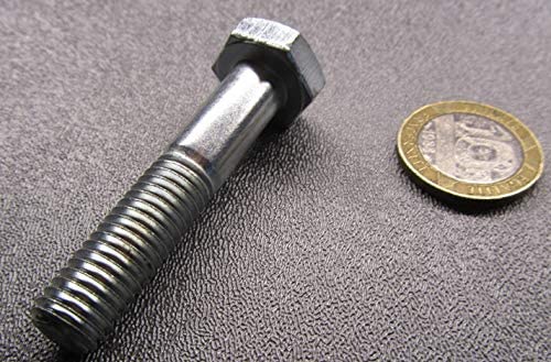Class 10.9 Zinc Steel Hex Bolts PT M10 x 1.5 mm x 50 mm Long 25 pcs