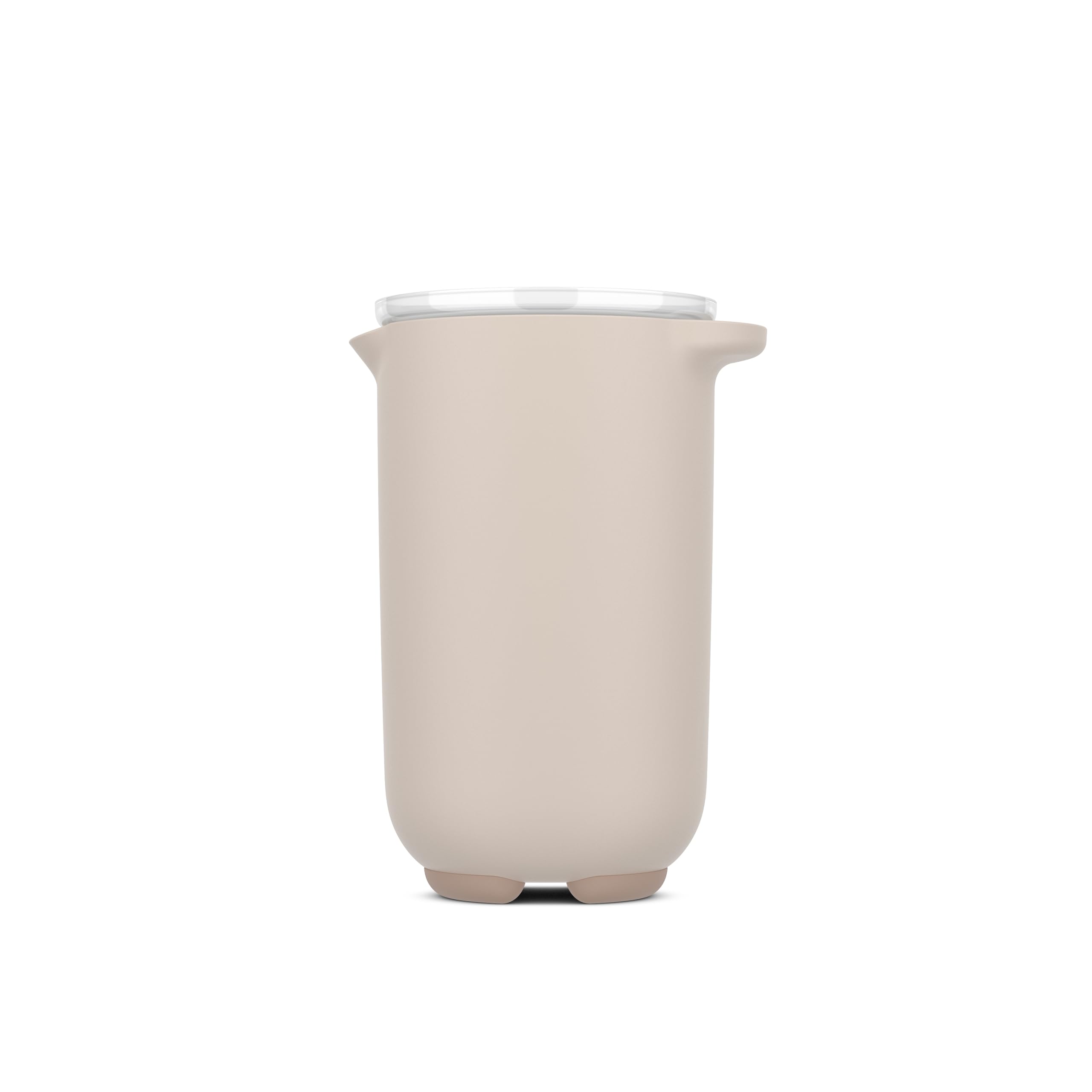 Mepal - Chef it glazen maatbeker met deksel, gemakkelijk af te lezen maataanduiding, magnetron - en ovenbestendig (zonder deksel), hittebestendig glas, vaatwasserbestendig, 1000 ml, rood (Coral