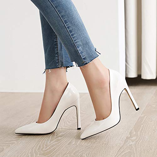 Gicoiz Pointed Toe Dress Pumps Womens Slip On Stiletto Heels4