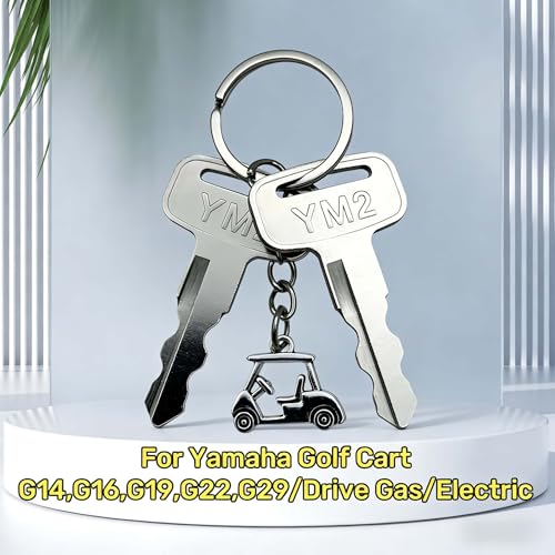 WUKO HUNT Yamaha Golf Cart Keys,for Yamaha G14 G16 G18 G19 G20 G21 G22 G29 Drive Drive2 & Electric Ignition Key,Universal Yamaha Golf Cart G14-G29 Replacement Ignition Keys,OEM# JU2-H2511-00 (2PCS)