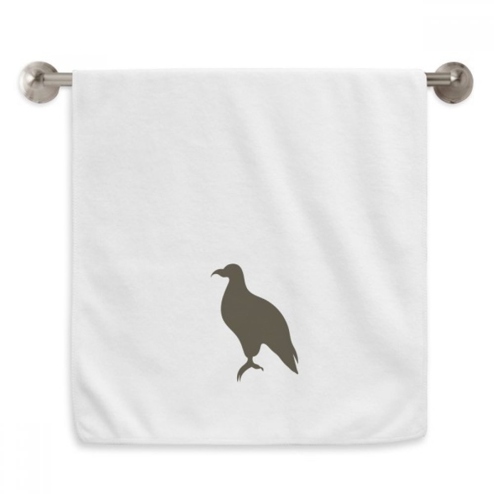 Serviettes débarbouillettes aigle noir serviette moelleuse blanche 13x29