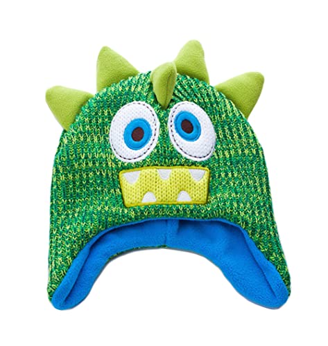 Newfancy Kids Toddler Winter Hat Earflap Knit Warm Beanie Fleece Lined Hat for Baby Boys Girls