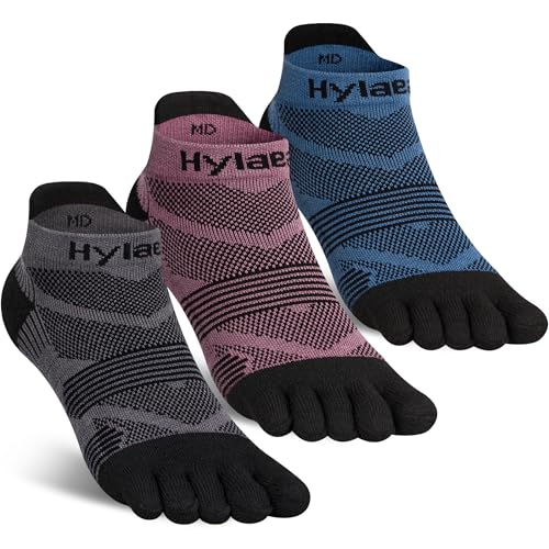 Image of Hylaea No Show Running Athletic Anti-Blister Wicking Coolmax Socks, Seamless Anti-odor
