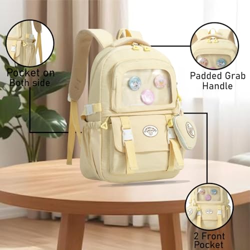 Image of Tinttot 30 Litre, Japanese Korean Style Capybara Niche College Students Light weight School bag Women's Travel Backpack
