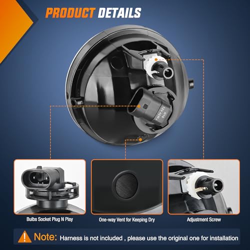 Image of Nilight Fog Light Assembly Compatible with Toyota 2005 2006 2007 2008 2009 2010 2011 Tacoma 2007-2013 Tundra 2008-2017 Sequoia 2004-2006 Solara Replacement w /H10 42W Bulbs