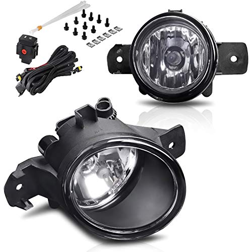AUTOSAVER88 Fog Lights Compatible with 2004-2019 Sentra 2011-2014 Maxima 2014-2016 Rogue Fog Light Replacement ,with 12V 55W H11 Bulbs ,Wiring Harness and Switch