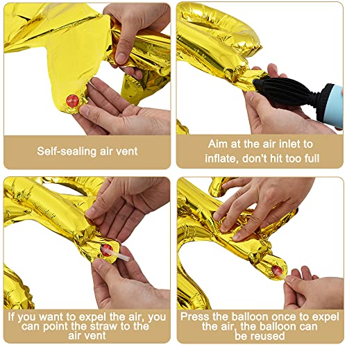Image of TONIFUL Congrats Balloons - 45 Inch Gold Congrats Foil Balloons Banner Reusable Material for 2026 Graduation Party Graduate Congratulations Class of 2026 Congrats Grad Decorations Supplies