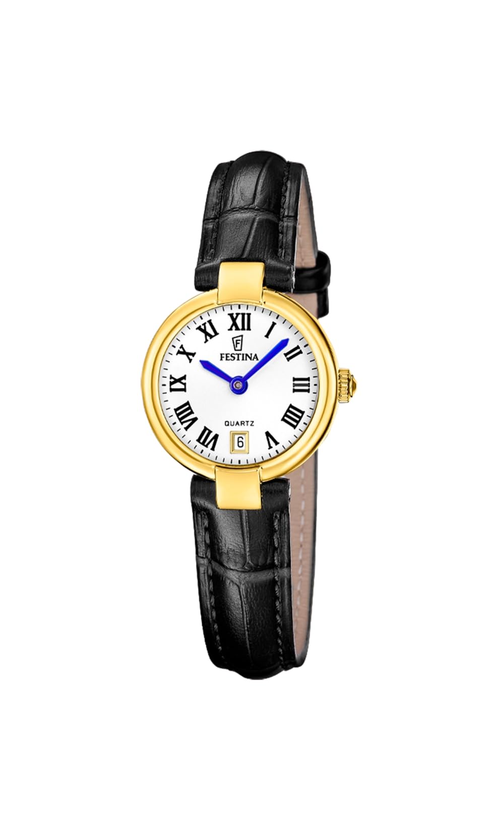 Festina Ladies Gold PVD-Plated Steel Watch with Leather Strap F20783/1