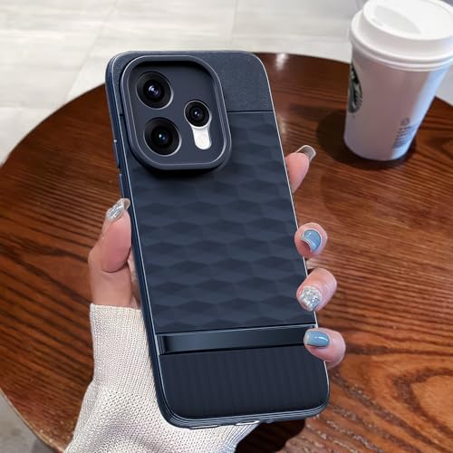 Image of Pikkme Back Cover for Oppo Reno 15 5G Camera Protection 3D Hexa Cube Design Silicone Protective Bumper Case (Blue)
