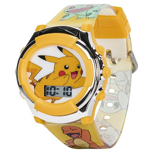 accutime kids pokemon digital lcd quartz watch for boys girls and adults all ages