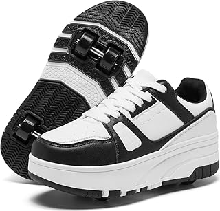 Roller Skate Shoes for Women Sneakers with Detachable 4-Wheeled wheelsGifts for Occasions Such as