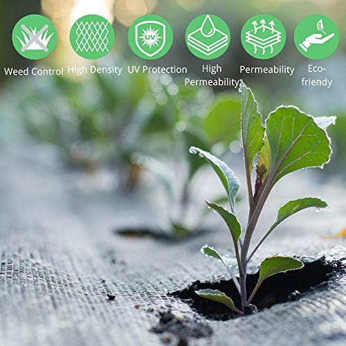 WAENLIR Heavy Duty Weed Barrier Landscape Fabric,Premium Durable Weed Blocker Cover,Outdoor Gardening Weed Control Mat 3ft x33ft - Thumbnail 4