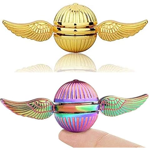 Magic Power Ball Fidget Spinners Metal Fingertip Gyro Sensory Toys Finger Hand Spinner Desk Gadget Spinning Top Focus Toy Stress Relief Anti Anxiety Birthday Gift for Kids Adults (2PCS) Cover
