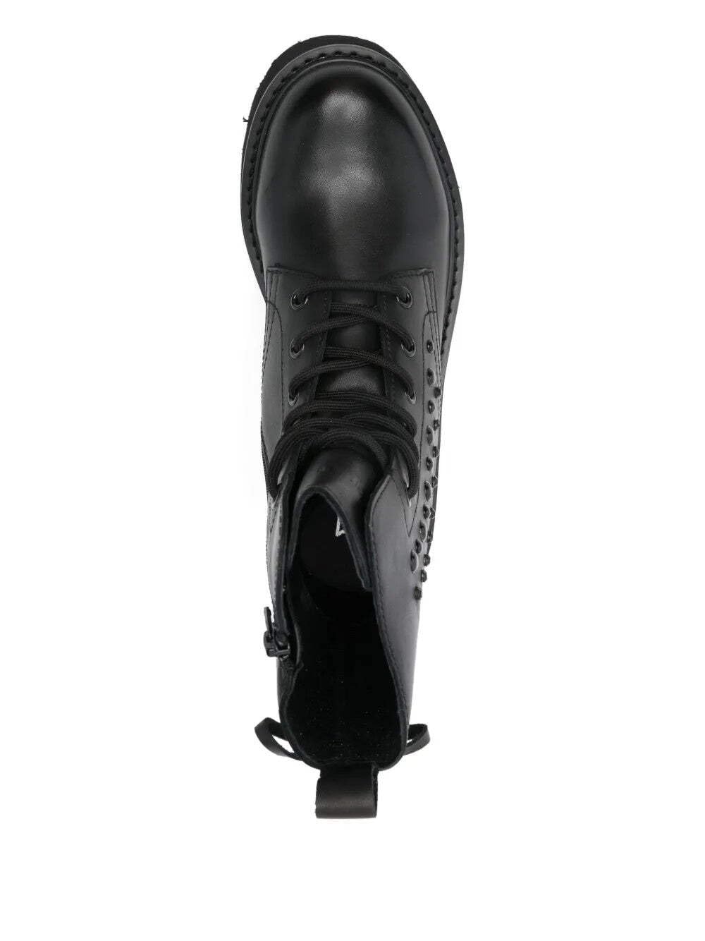 Cult CLW434901, Stivaletti Donna in Pelle Nera, Tacco 4,5 cm, Plateau 3 cm, Altezza Gambale 16,5 cm